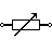 simbol resistor variabel